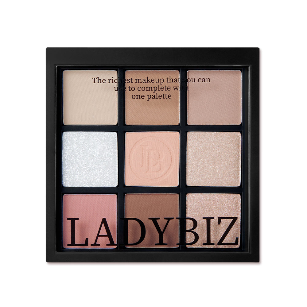 [LADYBIZ] CITY GIRL MOOD COLLECTION NINE COLORS EYE SHADOW PALETTE 9g